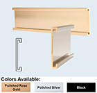 Wall Holder 1/16x1x39 Satin Silver